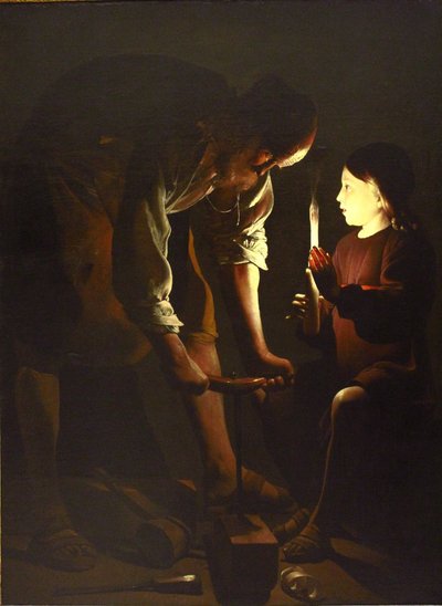 Saint Joseph the Carpenter by Georges de La Tour